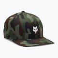 Cappello da baseball Fox Racing Fox Head Camo Tech Flexfit verde mimetico da uomo