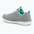 SKECHERS Graceful Twisted Fortune scarpe da donna grigio/menta 3