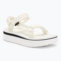 Sandali Teva Flatform Universal Mesh Print bianco brillante da donna