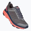 Scarpe da corsa da donna HOKA Challenger ATR 5 grigio antracite/corallo di fusione 8