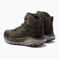 Scarpe da trekking da uomo HOKA Kaha GTX nero oliva/verde 3