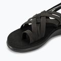 Teva Voya Strappy Leather sandali da donna nero 7