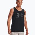 Canotta da allenamento Under Armour Sportstyle Logo Uomo nero/nero/nero 3