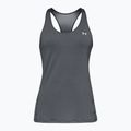 Canotta da allenamento Under Armour da donna HG Armour Racer Tank grigio pece chiaro/argento metallico 4