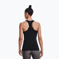 Canotta da allenamento Under Armour donna HG Armour Racer Tank nero/argento metallico 3