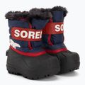 Sorel Snow Commander, stivali da neve per bambini, colore notturno/rosso vela 4