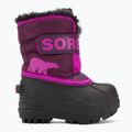 Sorel Snow Commander, stivali da neve per bambini, viola dalia/rosa 2