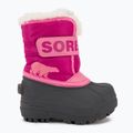 Sorel Snow Commander, stivali da neve per bambini, rosa tropicale e arancio scuro 2