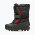 Sorel Flurry Dtv, stivali da neve per bambini, nero/rosso brillante 8
