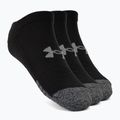 Calze Under Armour UA Heatgear No Show 3 paia nero/nero/acciaio