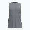 Maglia training da uomo Under Armour Left Chest Cut Off Tank steel light heather/black