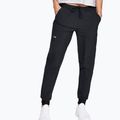 Pantaloni da allenamento da donna Under Armour Armour Sport Woven nero/argento metallico