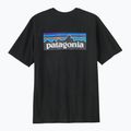 Maglietta da trekking Patagonia P-6 Logo Responsibili-Tee uomo nero 3