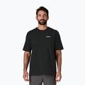 Maglietta da trekking Patagonia P-6 Logo Responsibili-Tee uomo nero 2