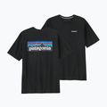 Maglietta da trekking Patagonia P-6 Logo Responsibili-Tee uomo nero 12