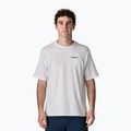 Maglietta da trekking Patagonia P-6 Logo Responsibili-Tee da uomo, bianco