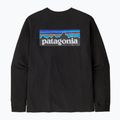 Patagonia P-6 Logo Responsibili trekking longsleeve uomo nero 5