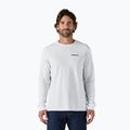 Patagonia P-6 Logo Responsibili Longsleeve uomo bianco