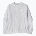 Patagonia P-6 Logo Responsibili Longsleeve uomo bianco 3