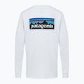 Patagonia P-6 Logo Responsibili Longsleeve uomo bianco 2