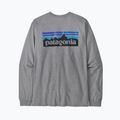 Patagonia P-6 Logo Responsibili gravel heather longsleeve da uomo 4