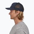 Cappello da baseball Patagonia P-6 Logo Trucker blu navy 4
