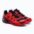 Scarpe da corsa da uomo Salomon Spikecross 5 GTX nero/rosso corsa/rosso 5
