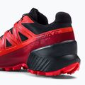 Scarpe da corsa da uomo Salomon Spikecross 5 GTX nero/rosso corsa/rosso 8