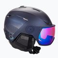 Casco da sci da donna Salomon Icon LT Visor S2 glicine blu/marino medio 4