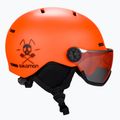 Casco da sci per bambini Salomon Grom Visor arancione fiammante/tonico 4