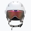 Casco da sci donna Salomon Mirage bianco rubino 2