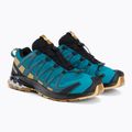Scarpe da corsa Salomon XA Pro 3D V8 da uomo, barriera corallina/foglia di autunno/bronzo 4