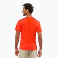 Salomon Outline maglia da trekking da uomo rosso fuoco/cabe 2