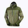 Giacca antipioggia Salomon Outrack 2.5L da uomo, oliva notte/foresta