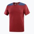 Maglietta da trekking Salomon Outline cabernet/mood da uomo