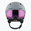 Casco da sci Salomon Driver Prime Sigma Plus ferro battuto/argento rosa/blu cielo 11
