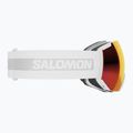 Salomon Radium occhiali da sci bianco/sigma rosso papavero 8