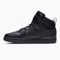 Scarpe per bambini Nike Court Borough Mid 2 black/black/black 2