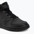 Scarpe per bambini Nike Court Borough Mid 2 black/black/black 7
