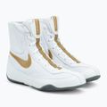 Scarpe da boxe Nike Machomai bianco/oro 4