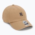 47 Brand MLB New York Yankees Base Runner cap CLEAN UP khaki