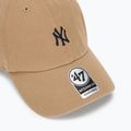 47 Brand MLB New York Yankees Base Runner cap CLEAN UP khaki 3