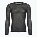 Uomo Smartwool Intraknit Merino 200 Crew manica lunga termica nero/bianco