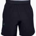 Pantaloncini da allenamento Under Armour UA Stretch-Woven da uomo nero/nero/saldatura metallizzata