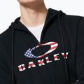 Felpa Oakley Bark 2.0 Hoodie FZ nero/bandiera americana da uomo 6