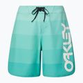 Pantaloncini da bagno Oakley Retro Mark 19" da uomo verde menta 4