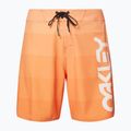 Pantaloncini da bagno Oakley Retro Mark 19" da uomo in morbido arancione 4