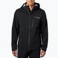 Giacca antipioggia Columbia Titan Pass 2.5L nera da uomo