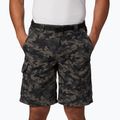 Pantaloncini da trekking Columbia Silver Ridge Printed Cargo da uomo, nero camo