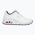 SKECHERS Uno Stand On Air scarpe da donna bianco durabuck/navy/rosso/mesh 2